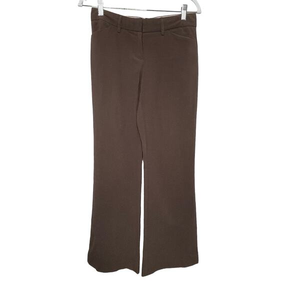 Steve & Barry's Dress Pants Wide Leg Zip Fly Hook & Eye Closure Brown Size 2 Y2K - Picture 1 of 11